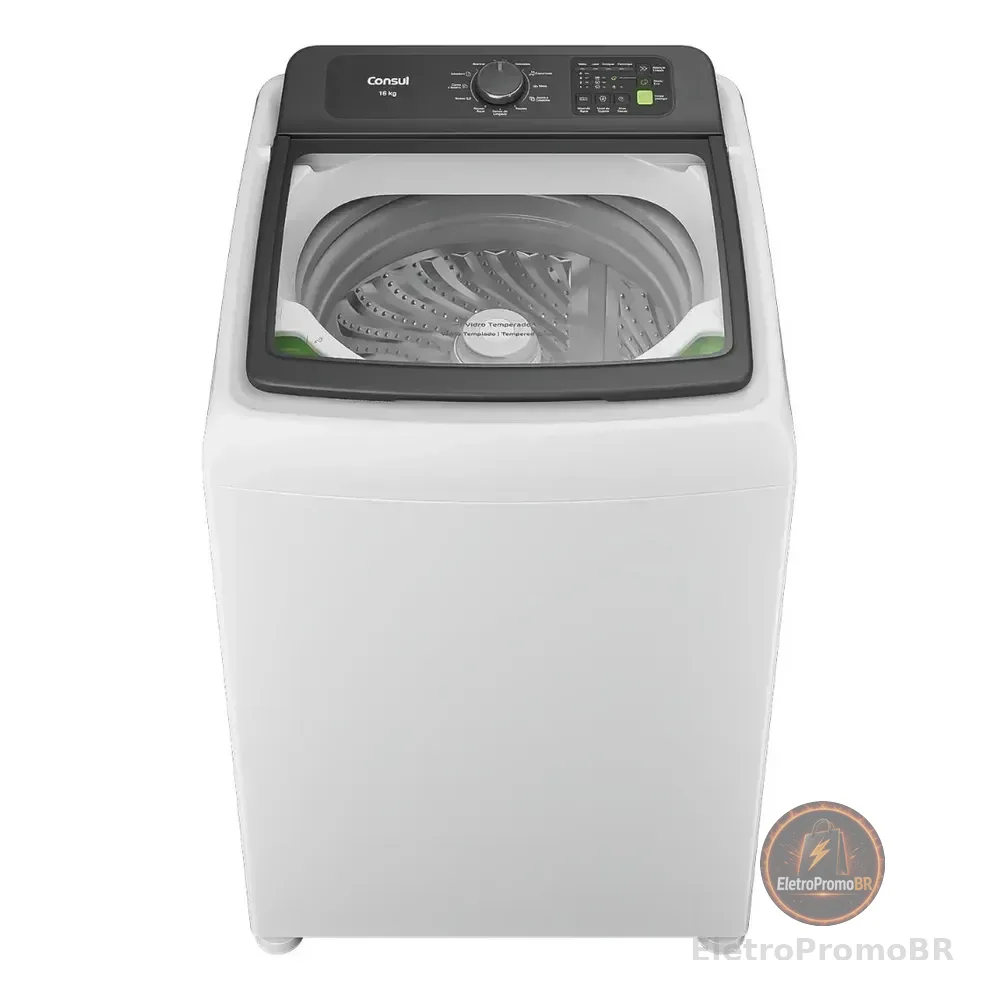 Máquina De Lavar Consul 16kg Branca Com Modo Eco - Cwn16ab 220v Branco