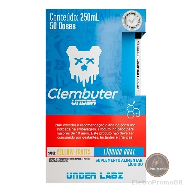 Clembuter Under Under Labz Cafeína Cromo Taurina L-carnitina