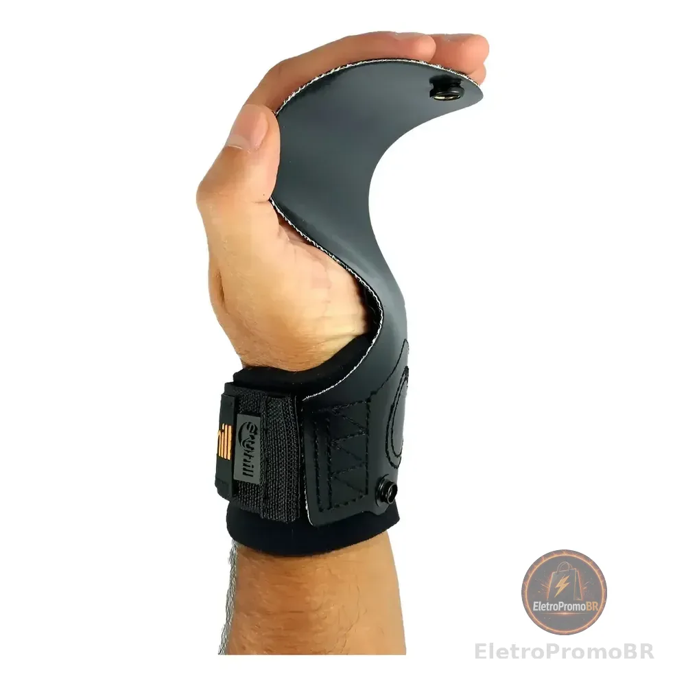 Luva Palmar Crossfit Hand Grip Competition 2.0 Skyhill Cor Preto Tamanho Gg