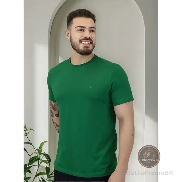 Camiseta Aramis Masculina Basic Lisa Mono Icon Aramis