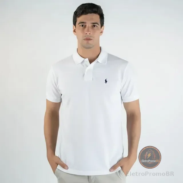 Camisa Polo Masculina Ralph Lauren Slim Piquet