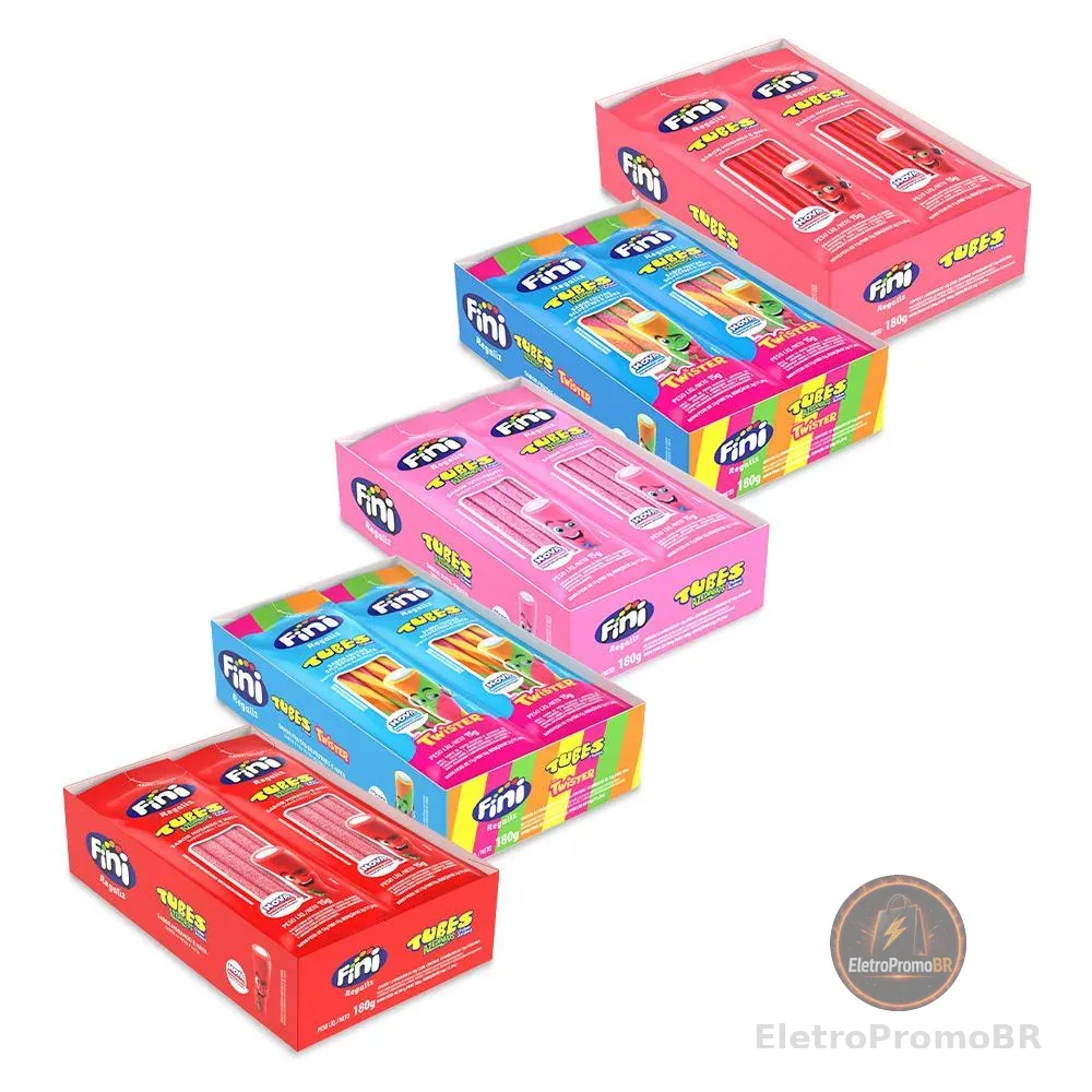 Kit Amo Tubes 60 pacotes de 15g cada - FINI