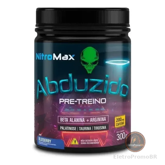 Pré-treino Abduzido Nitromax 300g 200mg Cafeína Pump
