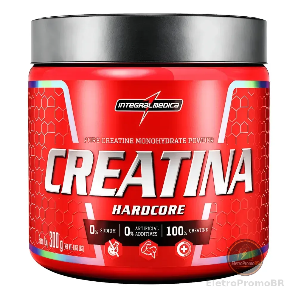 Creatina Hardcore  Monohydratada 300g - Integralmedica Neutro