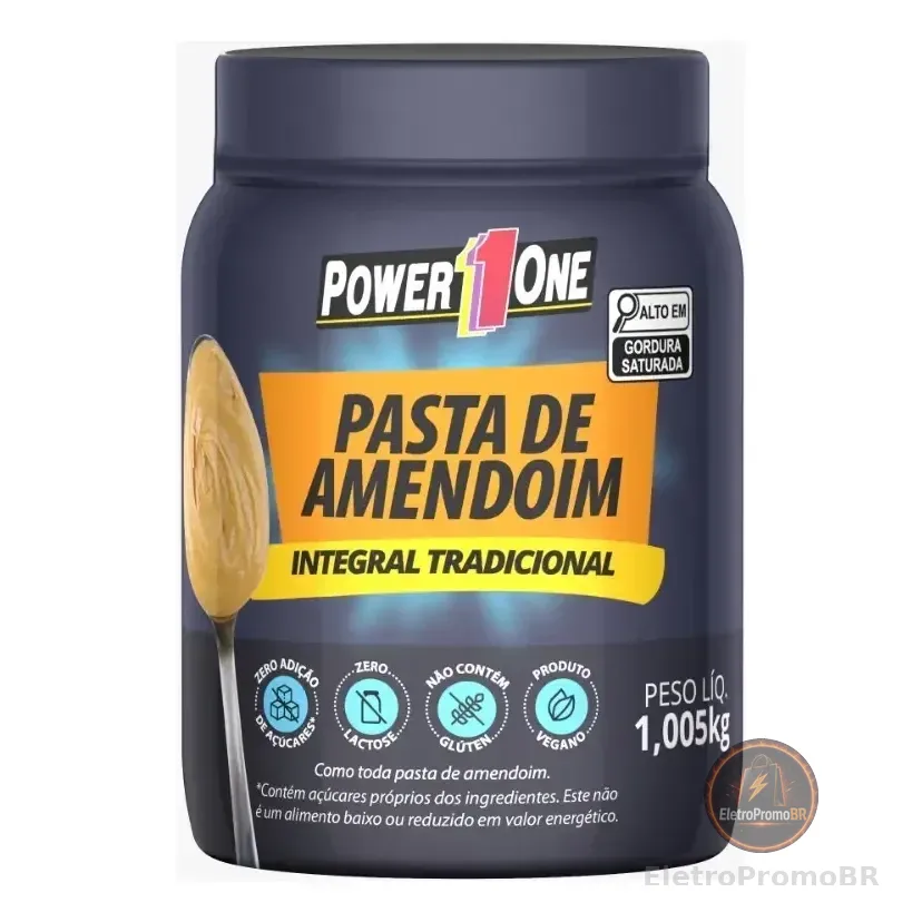 Pasta De Amendoim Integral Power One 1 Kg (1.000g)
