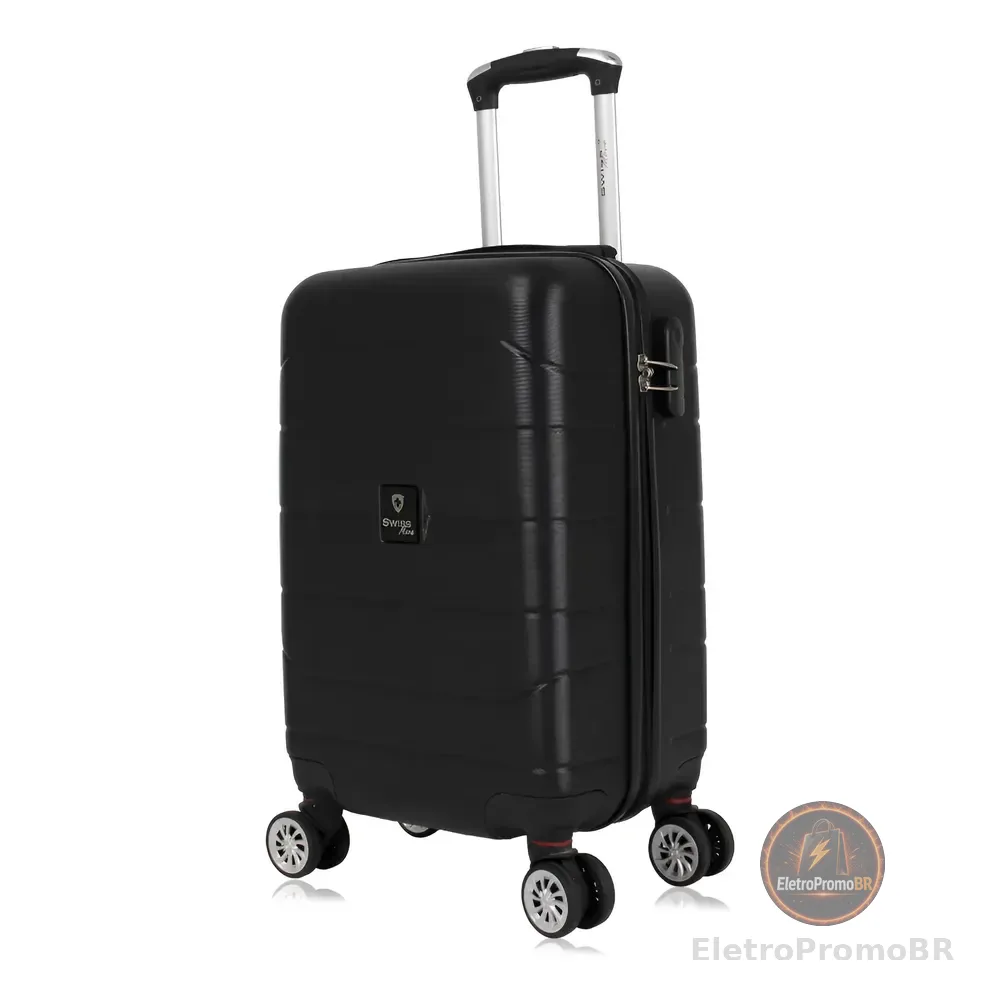Mala De Bordo 10kg Pequena Tokio Swiss Move Preto P