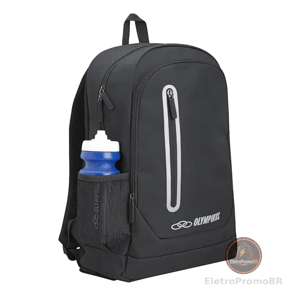 Mochila Braze Olympikus Preto/prata Liso