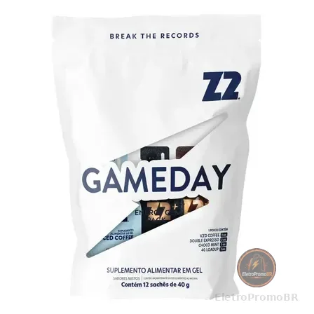 Energy Gel Z2 Gameday Pack 12 Unidades Sortidas Com Cafeína Gameday
