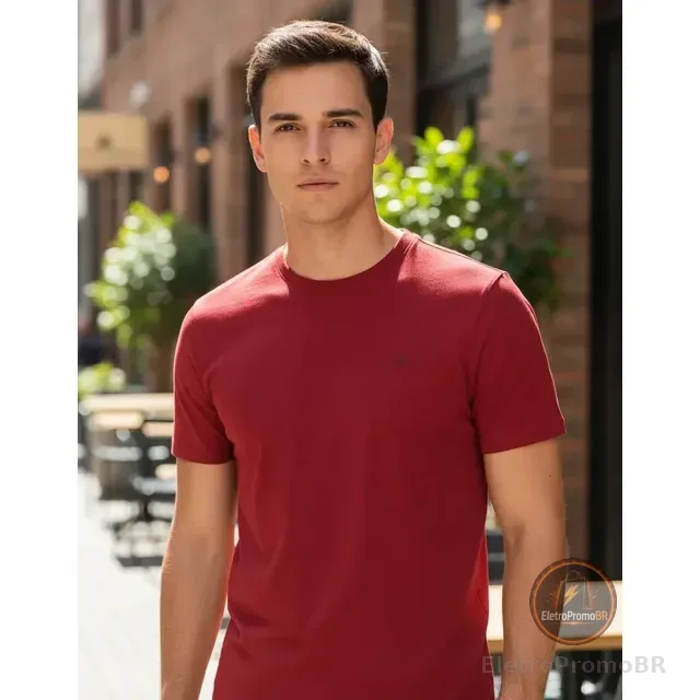 Camiseta Básica Ogochi Masculina Lisa Tecido Premium Oficial