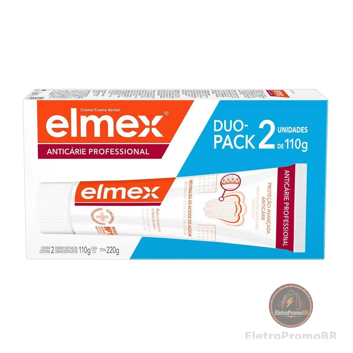 Elmex Creme Dental Anticárie Professional 2 unidades 110g