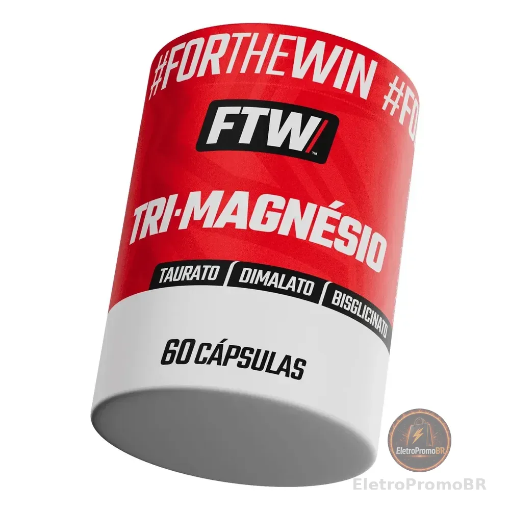 Ftw Tri-magnésio 60 Caps Suporte Metabólico E Muscular 60 Caps Sem Sabor