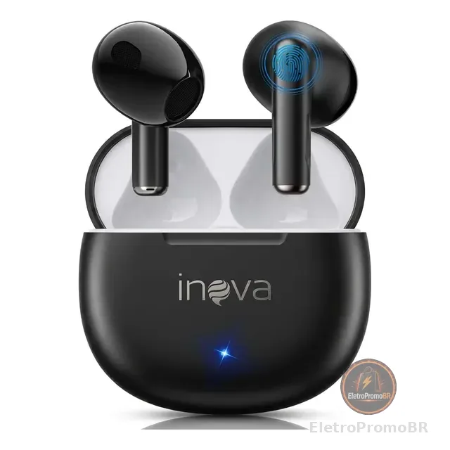 Fone De Ouvido Bluetooth Àprova D'água Com 50h Bateria Inova