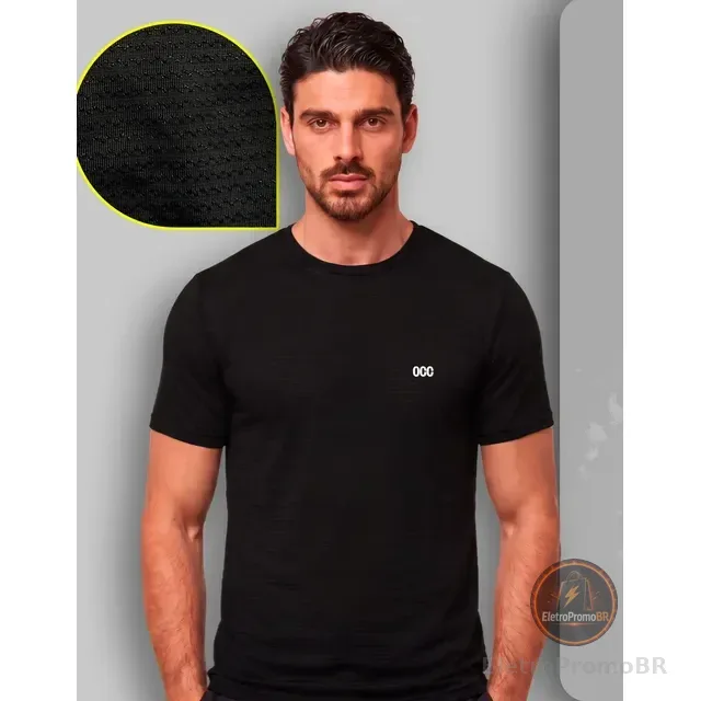 Camiseta Masculina Furadinha Dryfit Poliamida - Occ
