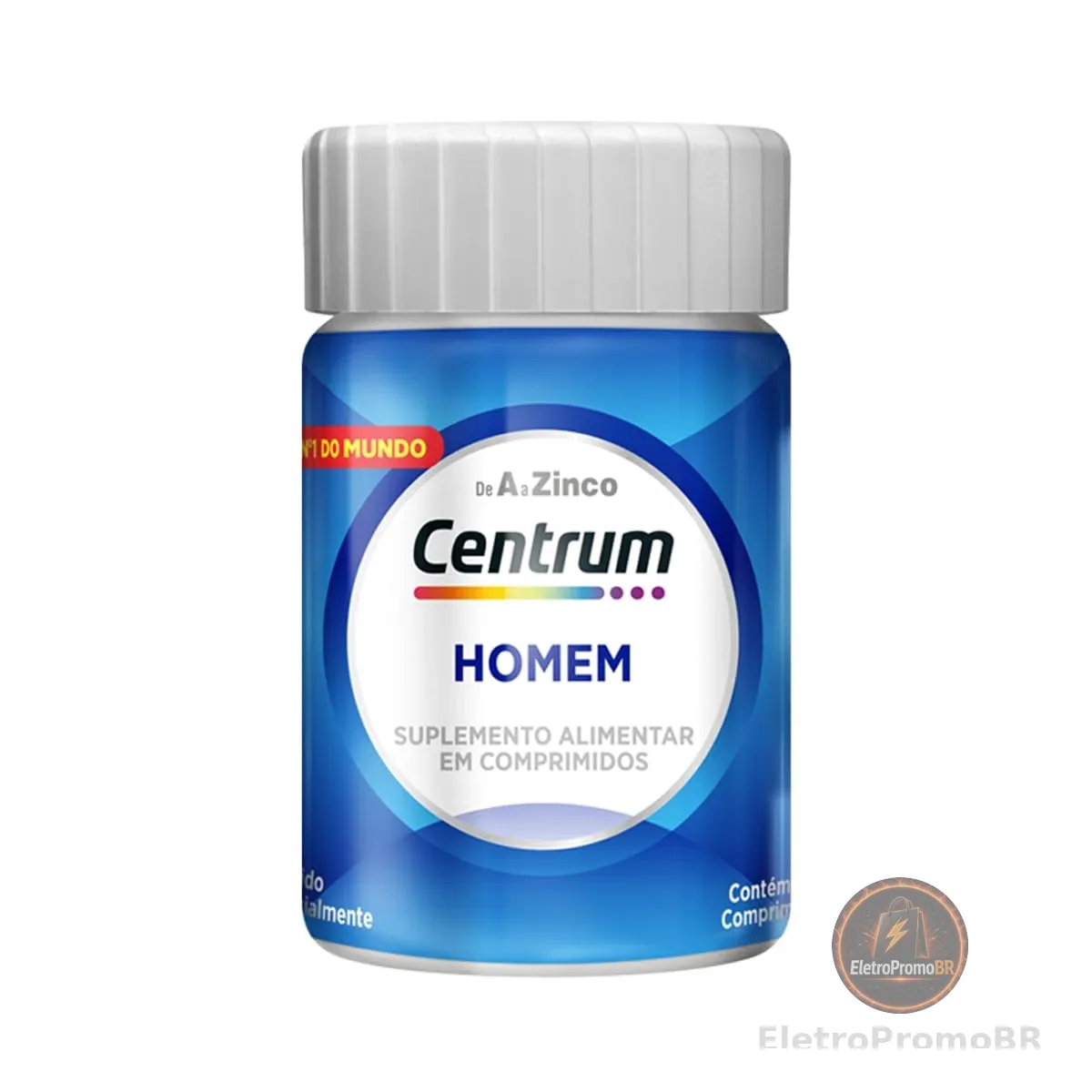 Centrum NOVO Homem Multivitaminico Diário com Magnésio, Vitamina D e Vitamina B12, 30 Comprimidos