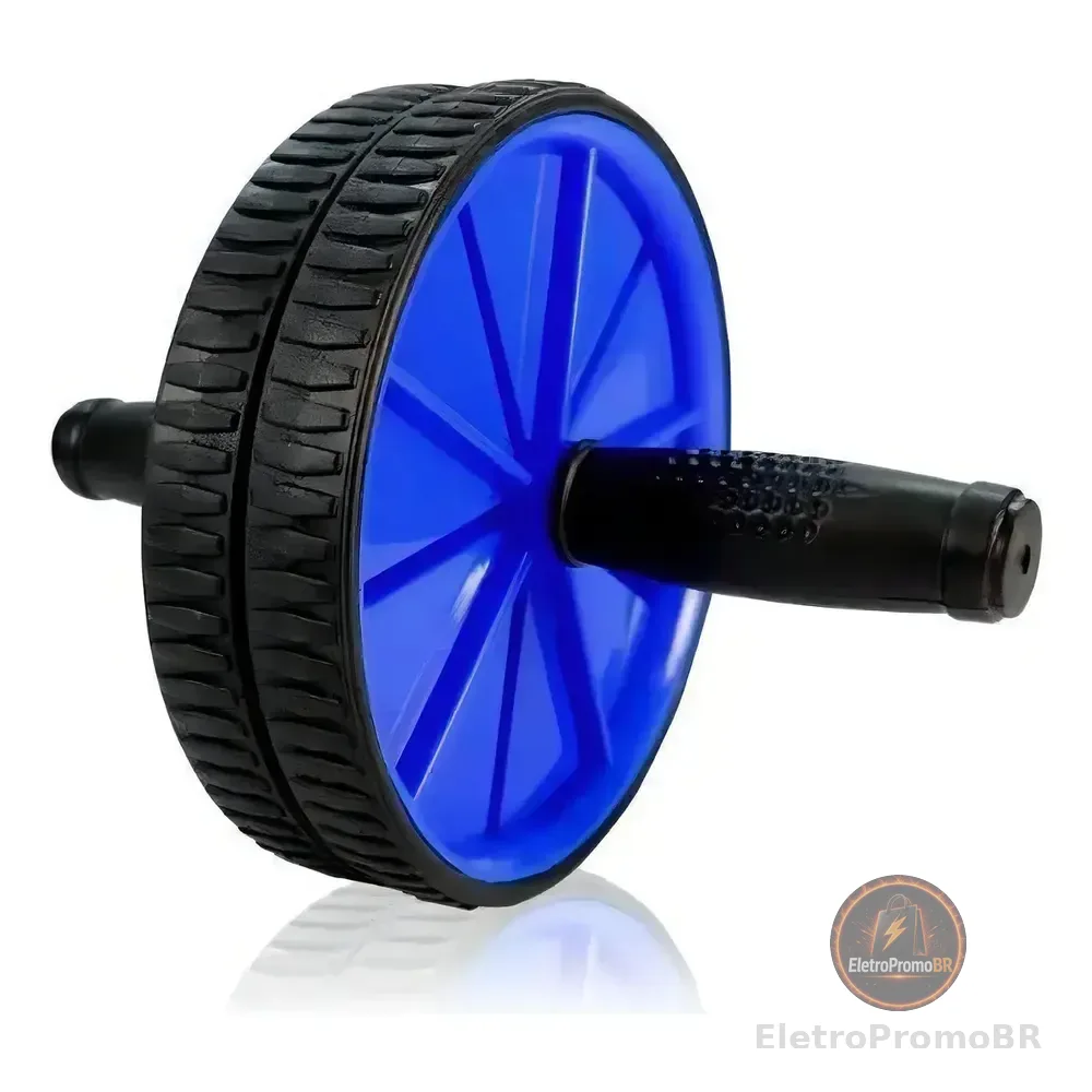 Roda Para Crossfit Com Haste Para Fazer Malhar Abdomen Mbfit
