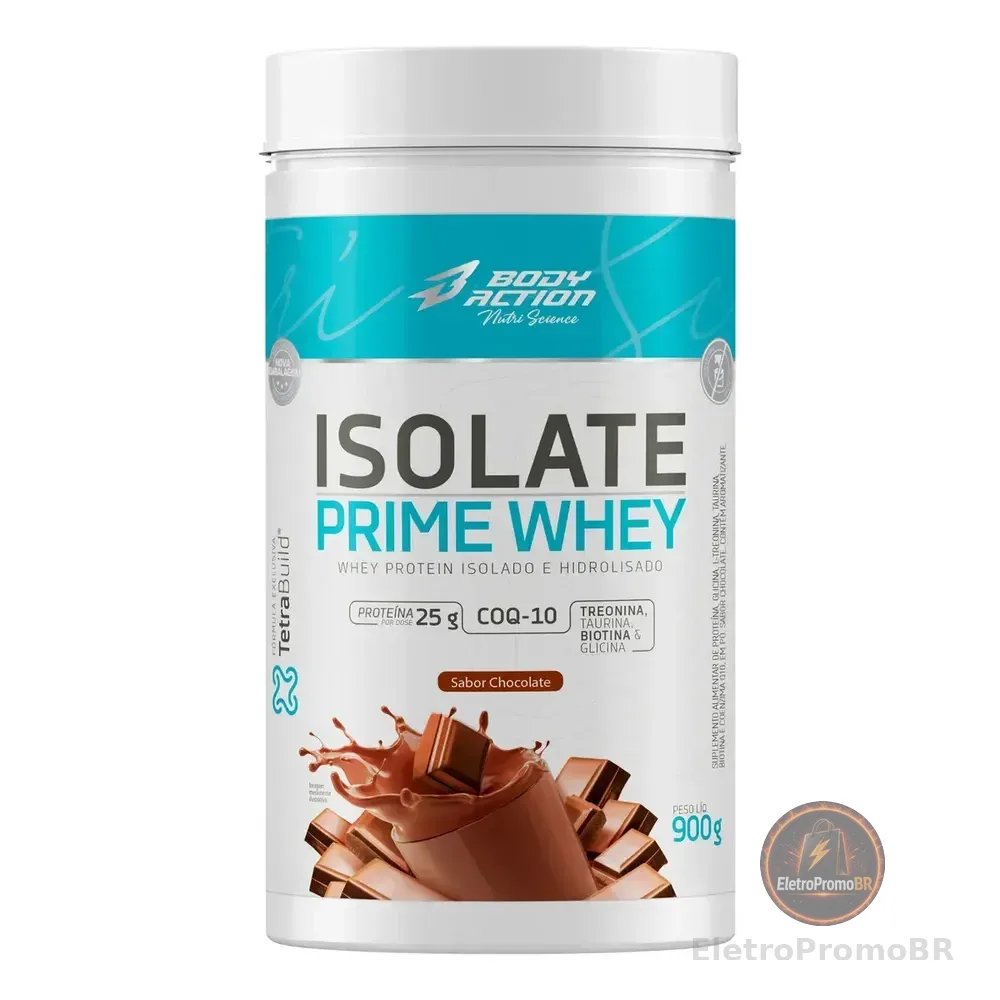 Isolate Prime Whey 900g - Sabor Chocolate - Body Action