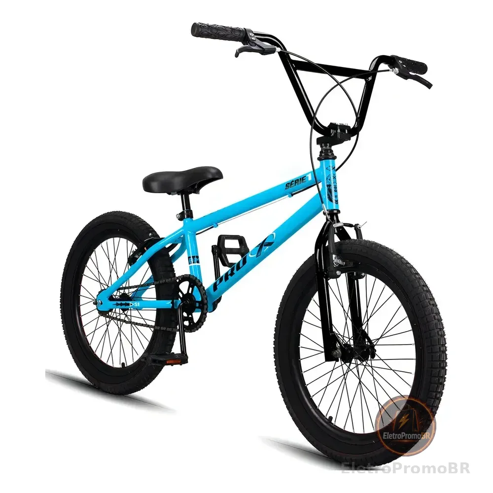 Bicicleta Bmx 20  Pro-x Série 1 Aço Carbono Freio V-brake Azul Azul/preto