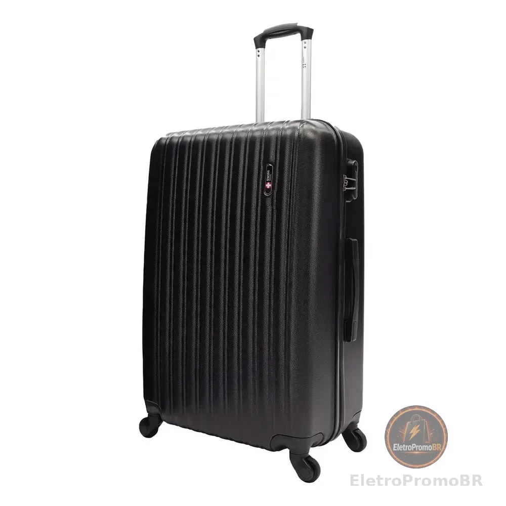 Mala De Viagem 23kg Média Londres Swiss Move Preto
