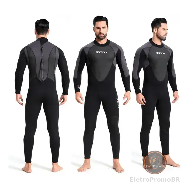 Roupa De Mergulho 3mm Neoprene Surf Masculina Natação  Zcco