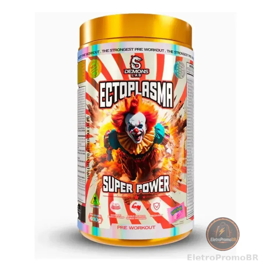 Pré-treino Ectoplasma Demons Lab 480g Cafeína Tutti Frutti Tutti Fruit