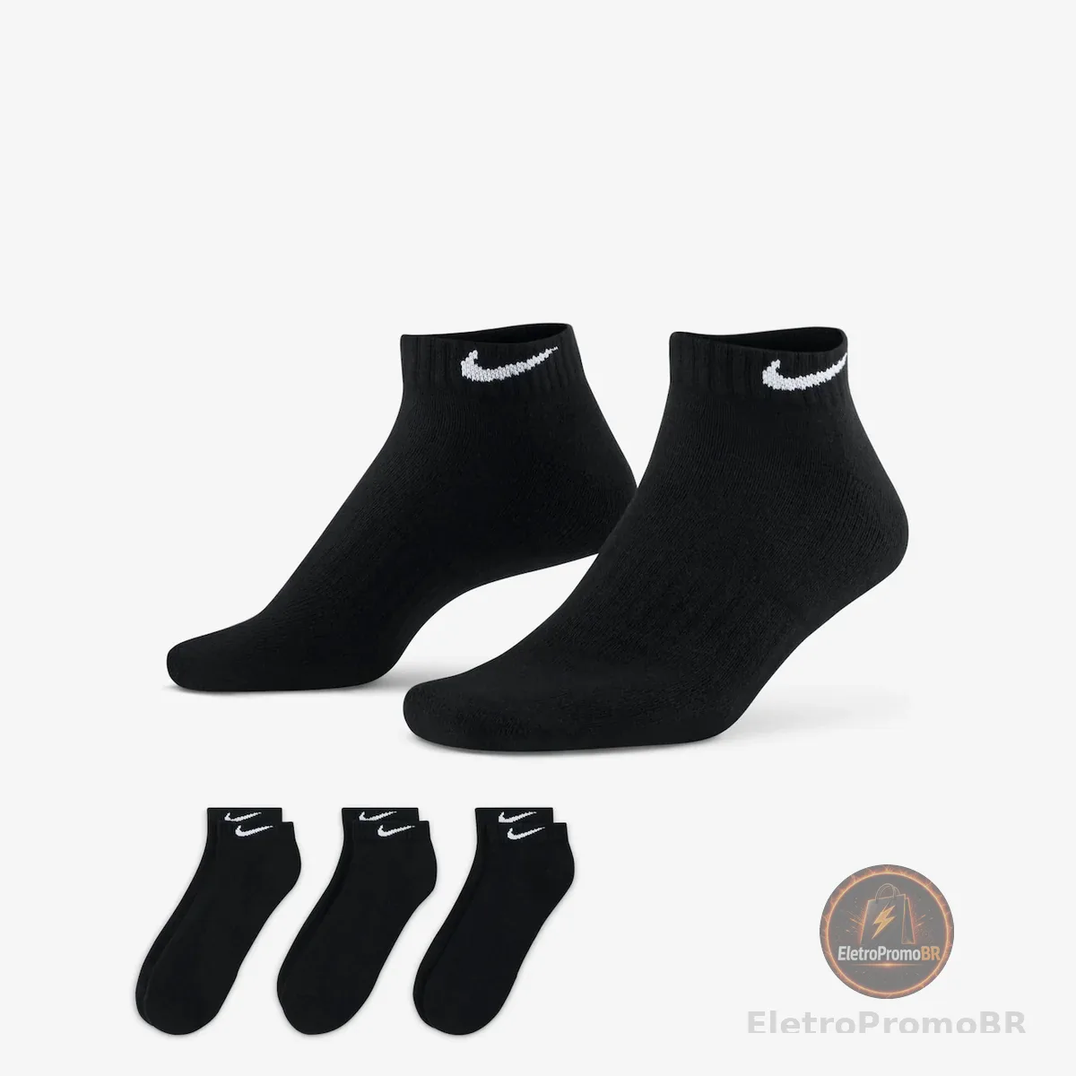 Meia Nike Everyday Cushion (3 pares) Unissex