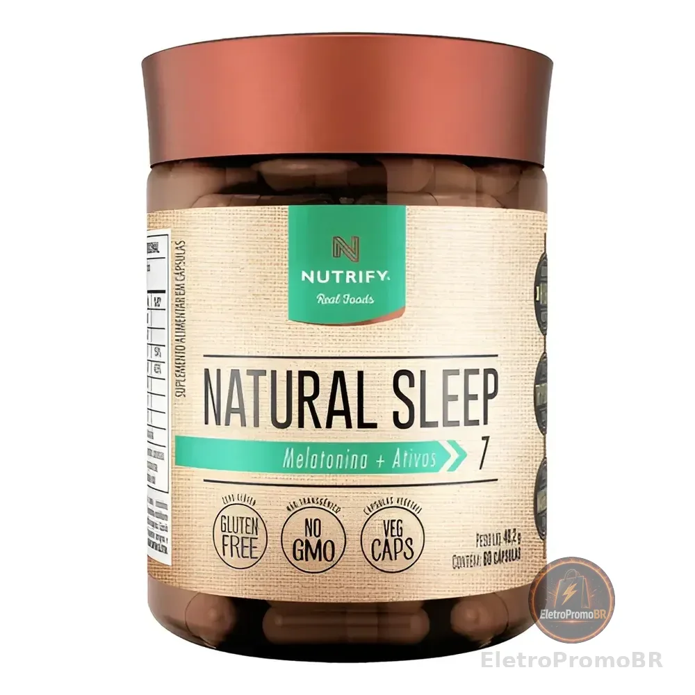 Natural Sleep (melatonina+ativos) 60 Caps - Nutrify Original Sem Sabor