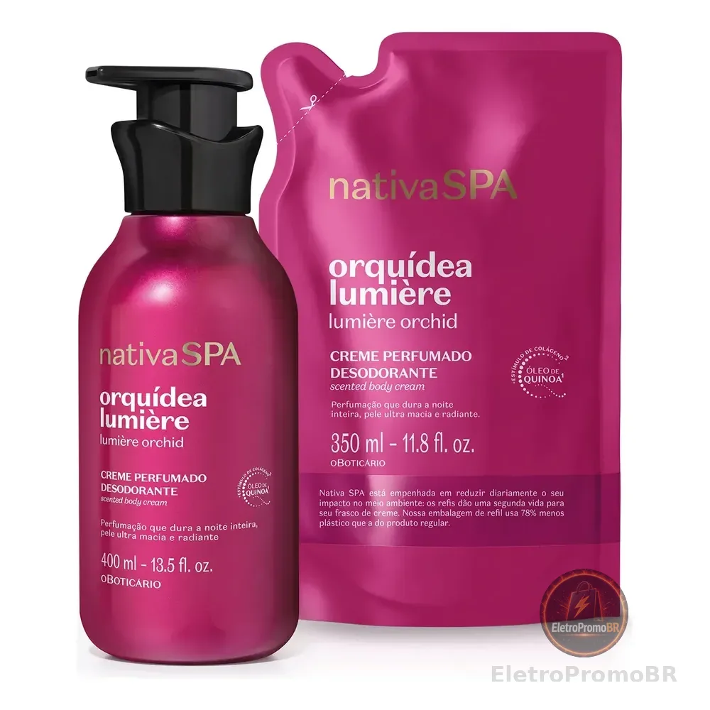 Combo Nativa Spa Orquidea Lumière: Creme Perfumado Desodoran