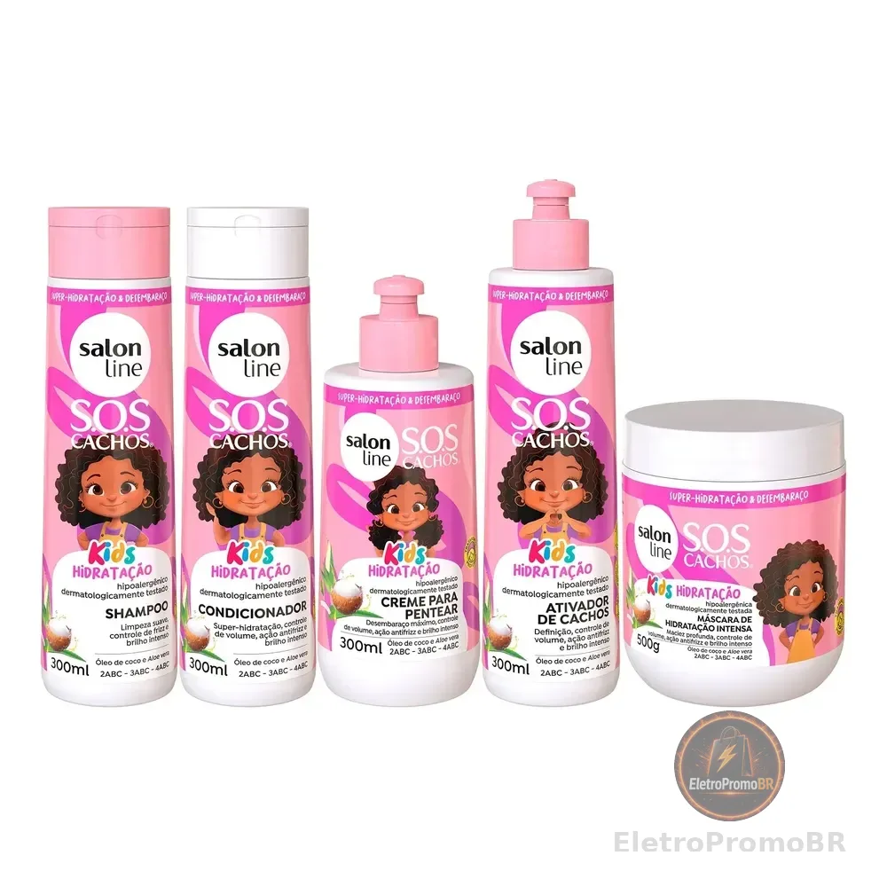 Kit Shampoo Condicionador Máscara Ativador Creme De Pentear