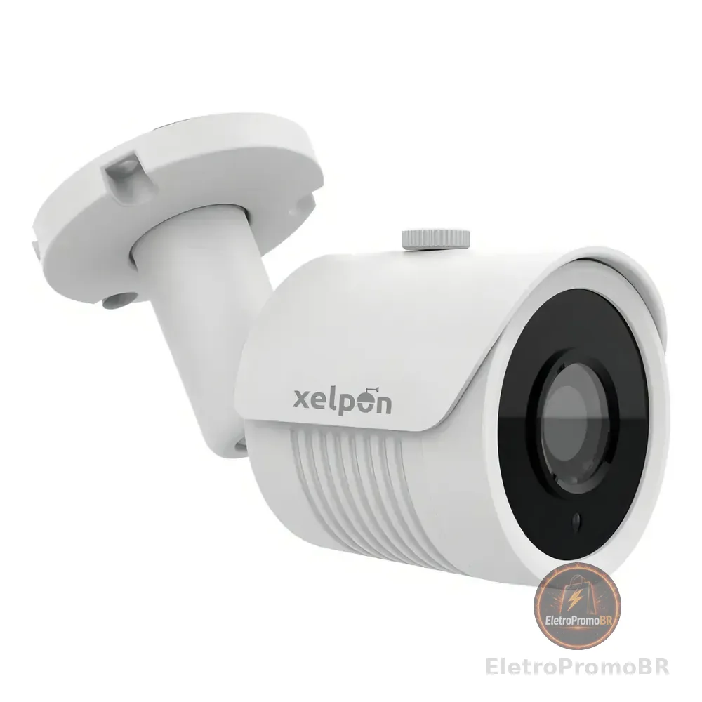 Câmera Segurança Cftv Analógica 2mp Fhd Ip67 Infravermelho Branco