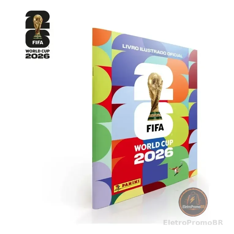 Álbum Copa Do Mundo Fifa 2026 Capa Mole Envio Rapido Greycom