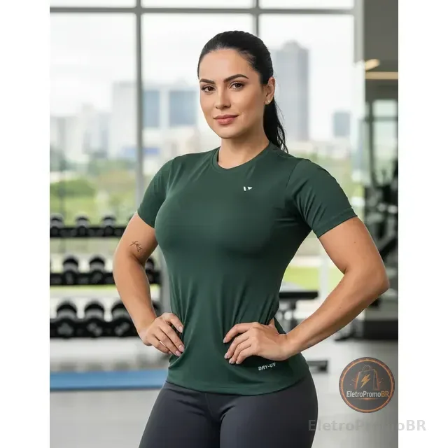 Camisas Térmica Feminina Voker Proteção Uv Dry Fit Academia