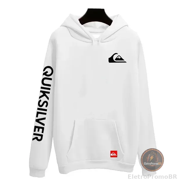Moletom Quiksilver Casaco Blusa De Frio Preto Masculino