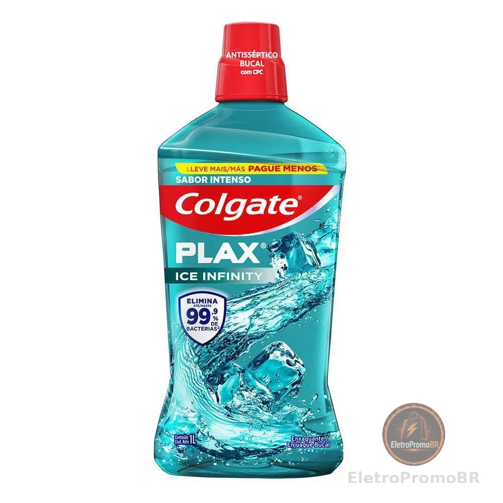 Enxaguante Bucal Colgate Plax Ice Infinity 1l