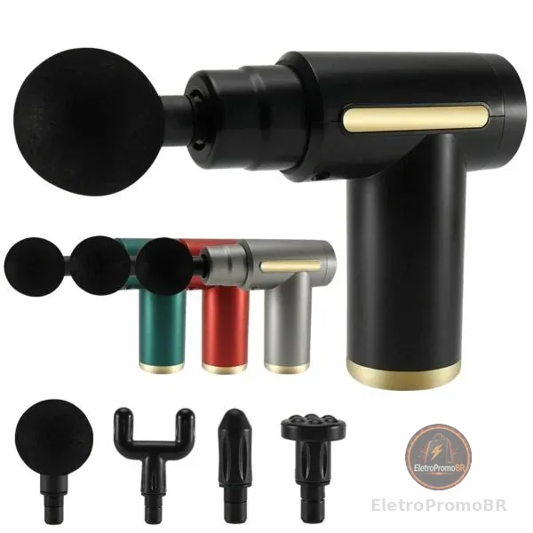Massageador Elétrico Profissional Muscular  6 Velocidade Massagem