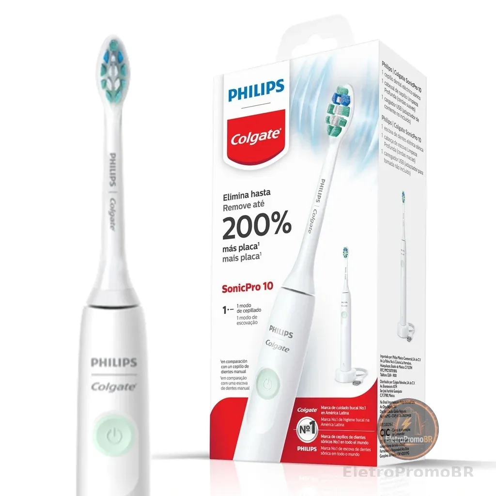 Escova de Dente Colgate Elétrica Philips SonicPro 10