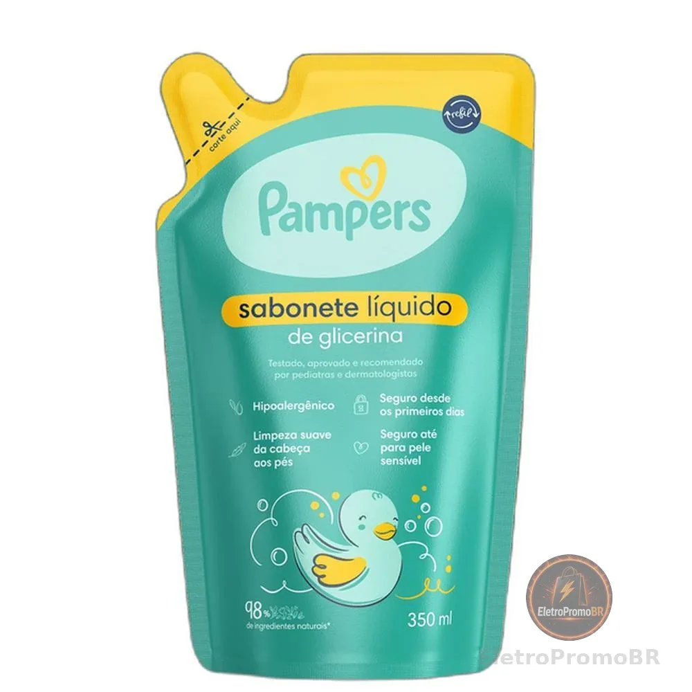 Pampers Glicerina Refil - Sabonete Líquido 350ml