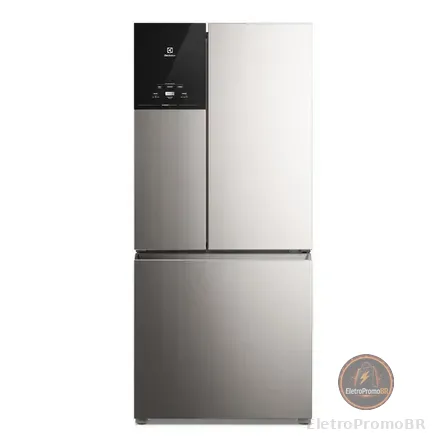 Geladeira Electrolux Frost Free Inverter 590l Autosense 3 Portas Cor Inox Look Im8s 220v
