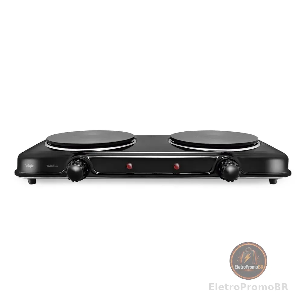 Fogão Elétrico Portátil Cooktop Elgin Double Cook 2 Bocas - 110V