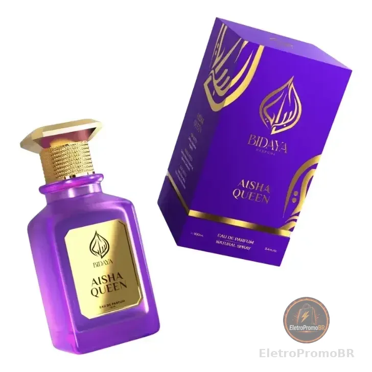 Perfume Árabe Eau De Parfum Aisha Queen Feminino Bidaya 100ml Oriental Floral Ambarado