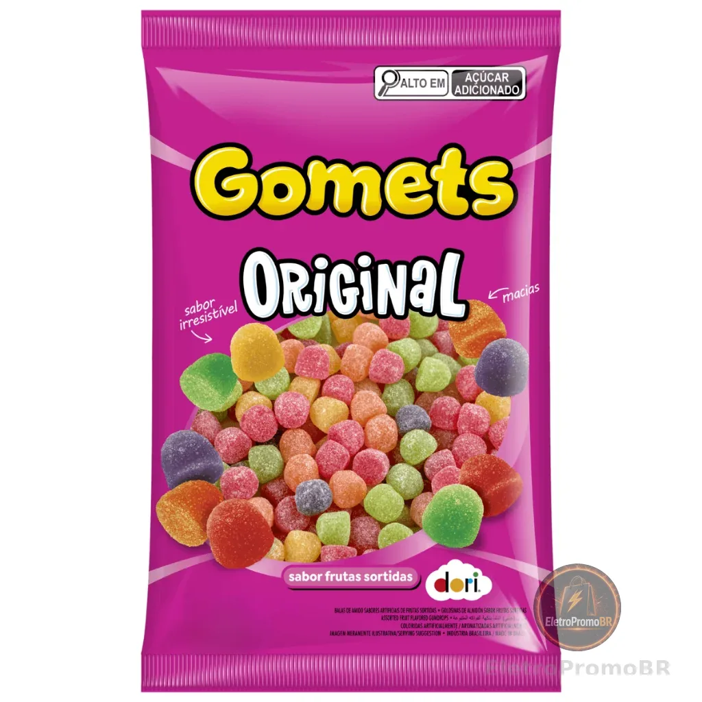 Balas de Goma Gomets Sino Gum Drops 900g Dori