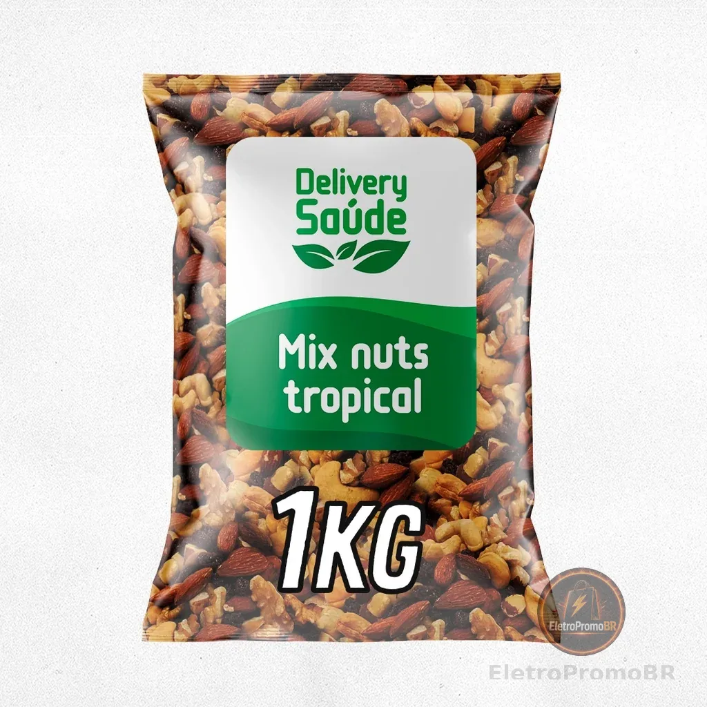 MIX PREMIUM NUTS Castanha de Caju/Castanha do Pará/Amêndoas/Nozes/Cranberry/Uva Passas/Amendoim 500G/1KG