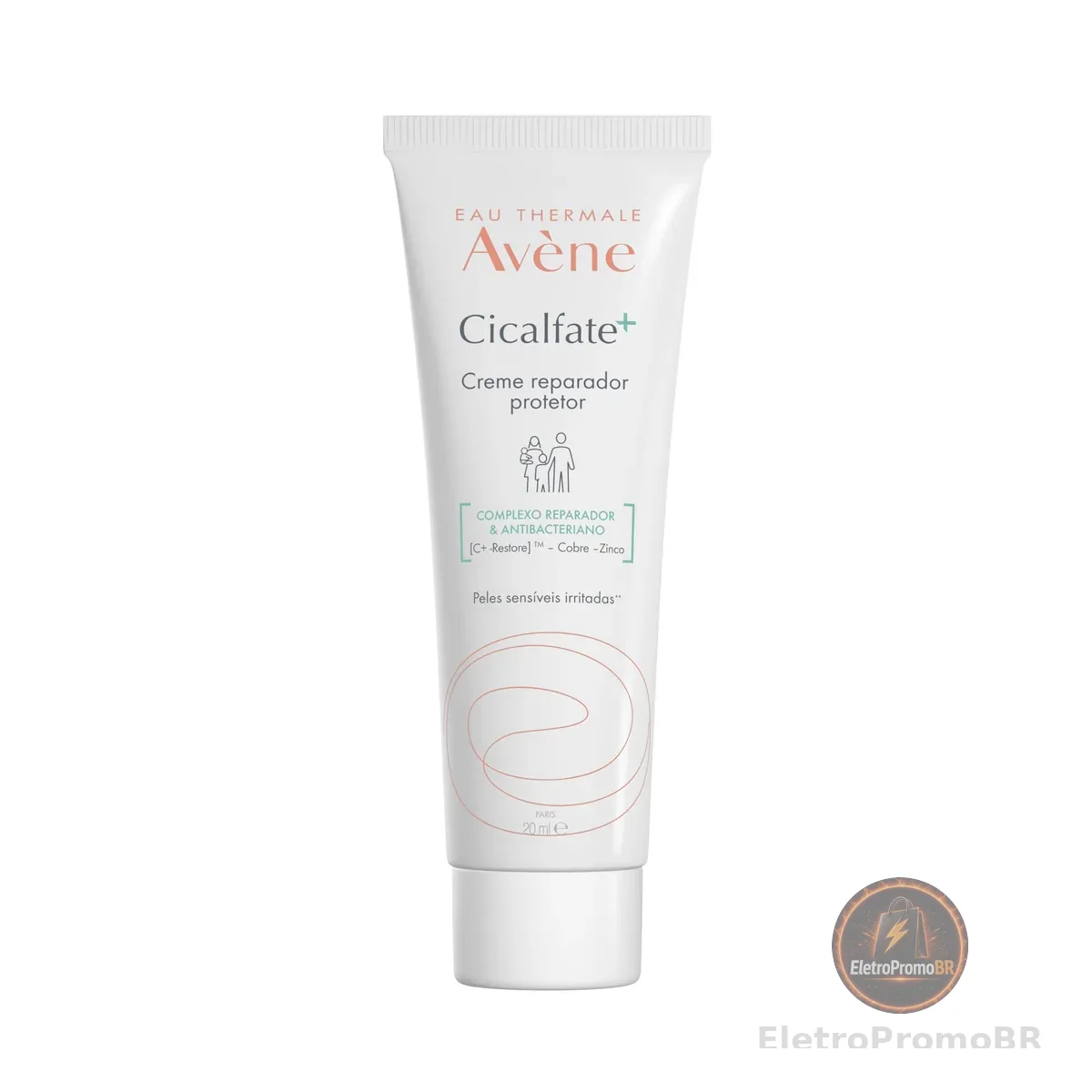 Avène Cicalfate+ Creme Reparador Facial, Nutre, Protege e Repara Pele Irritada, Água Termal Avène, Sulfato de Cobre e Zinco, Purifica, Acalma e Acelera a Reparação da Pele, Resultados Visíveis em 48 Horas, 20ml