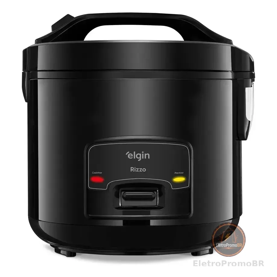 Panela Elétrica De Arroz Rizzo Elgin 5 Xícaras, 400w Preto 127v 60hz