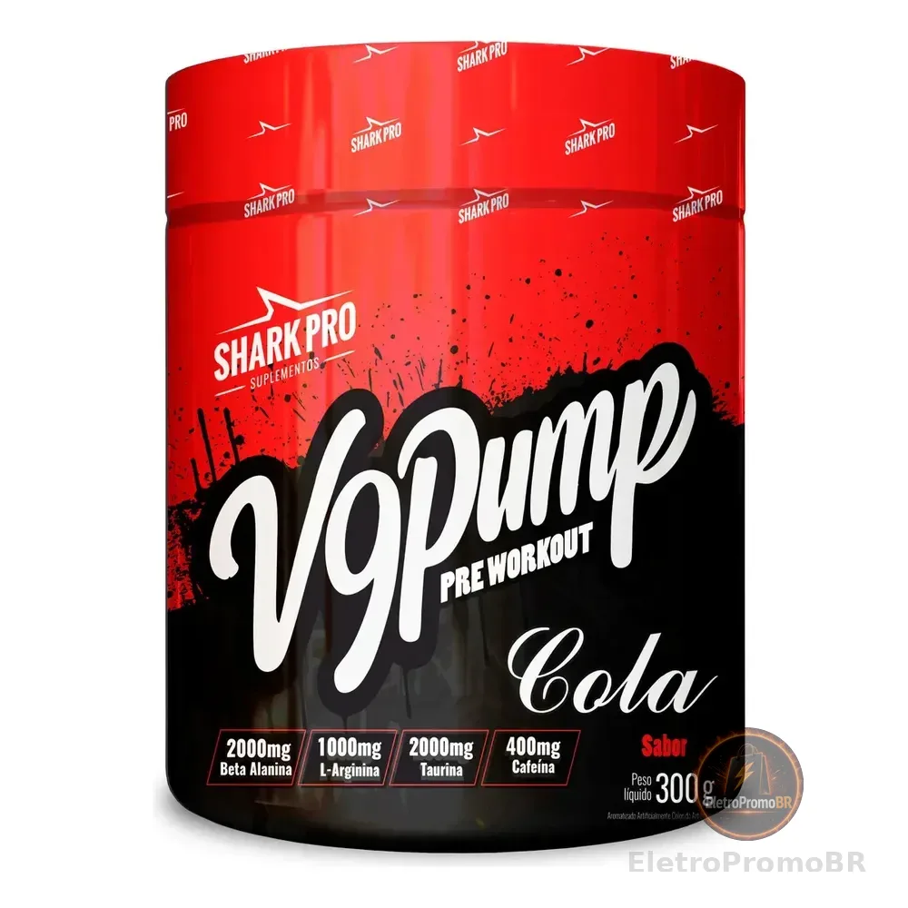 V9-pump Pre Workout - 300g Cola - Shark Pro
