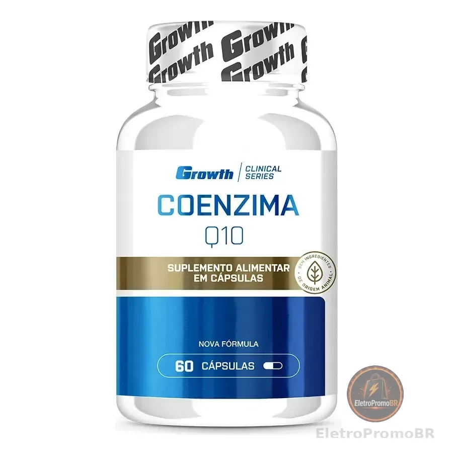 Coenzima Q10 (100mg 60 Caps) - Growth Supplements Sabor Sem Sabor