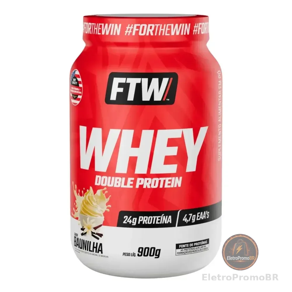 Whey Protein Double Protein 900g Sabor Baunilha - Ftw