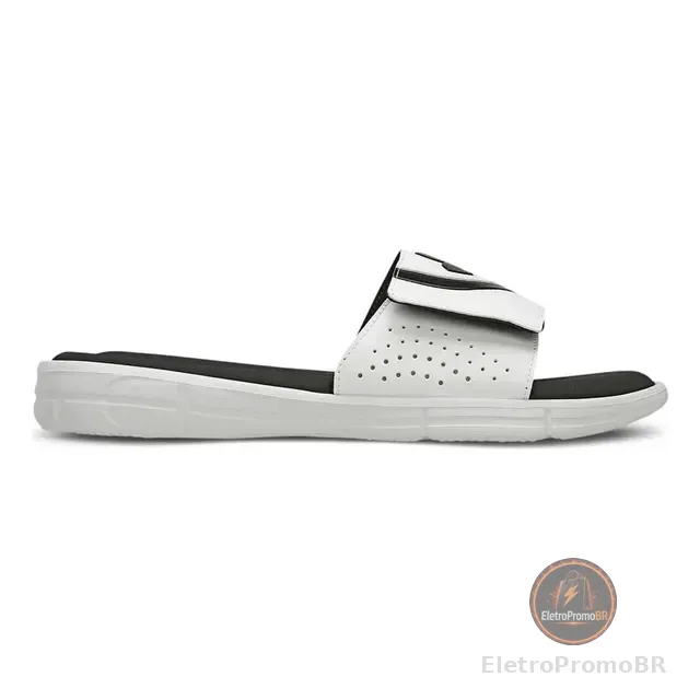 Chinelo Unissex Under Armour Ignite Vi Sl Branco E Preto