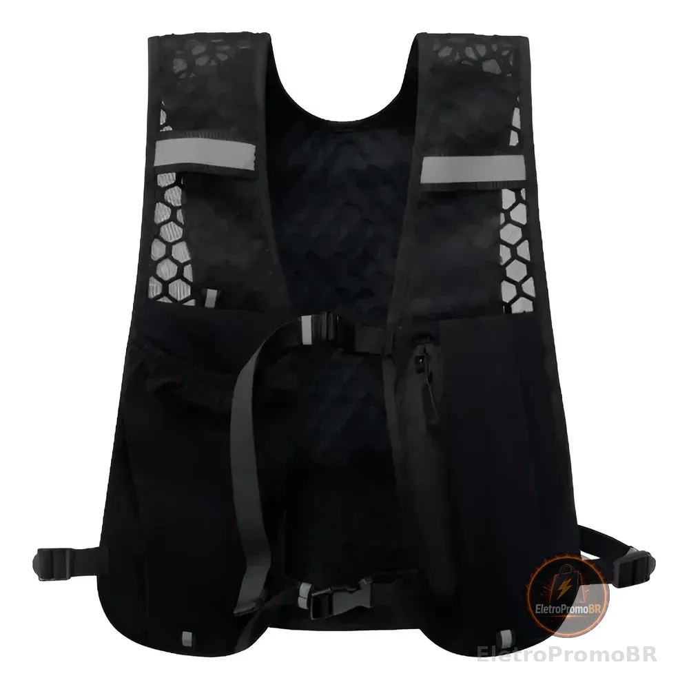 Colete Mochila Hidratação Corrida Porta Garrafa Água Celular