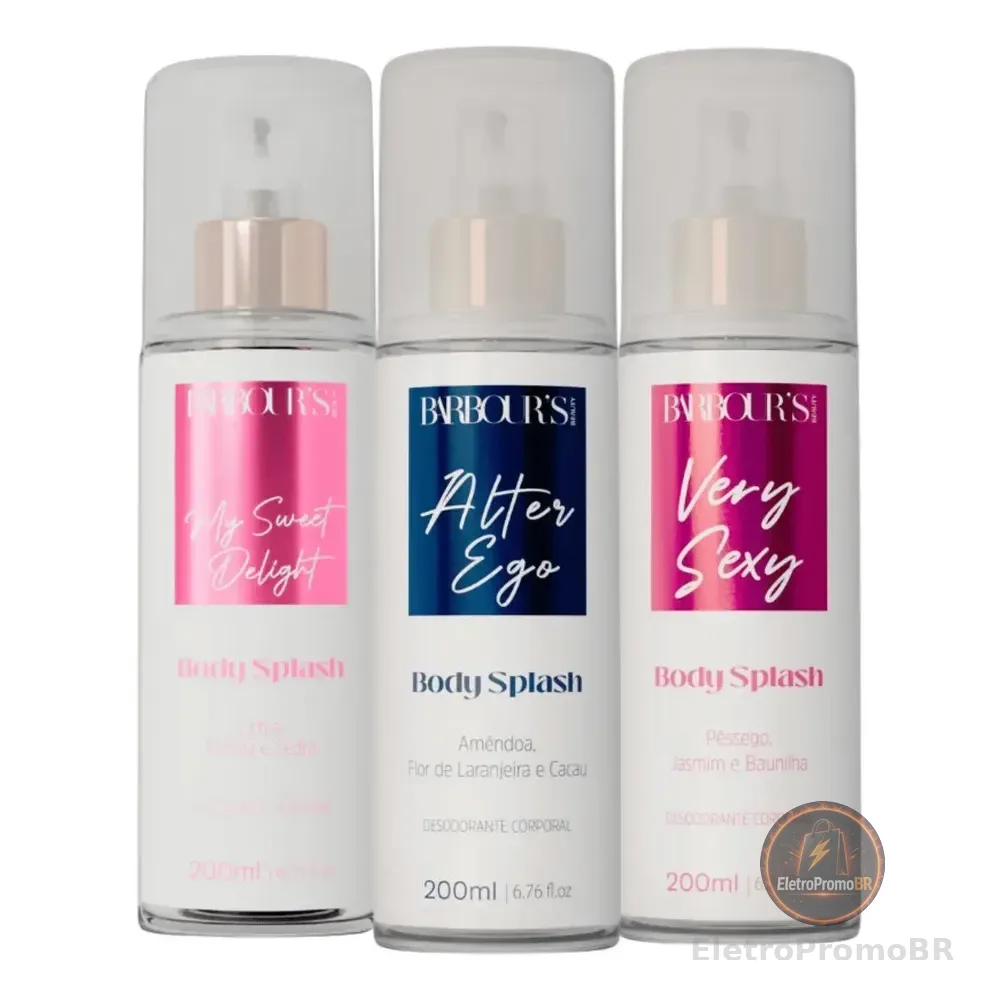 Kit 3 Body Splash Delight Very Sexy Alter Ego Barbours