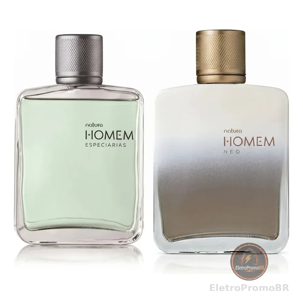Kit Natura Homem: Deo Colônia Especiarias 100ml + Deo Colônia Neo 100ml